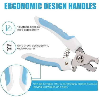 Professional Pet Nail Clippers for Dogs, Cats, and Small Animals - Safe, Sharp, and Easy to Use Grooming Tool