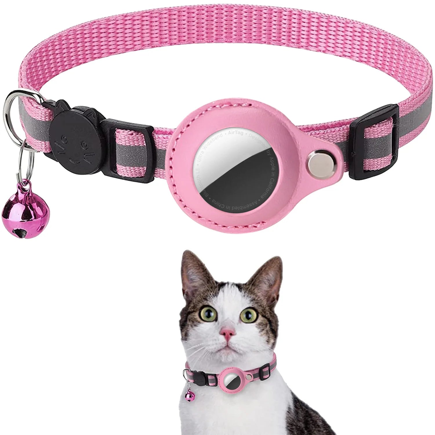 Discover the Ultimate Cat AirTag Holder Collar - Breakaway Safety, Reflective Design, and Waterproof Comfort for Your Feline Friend!