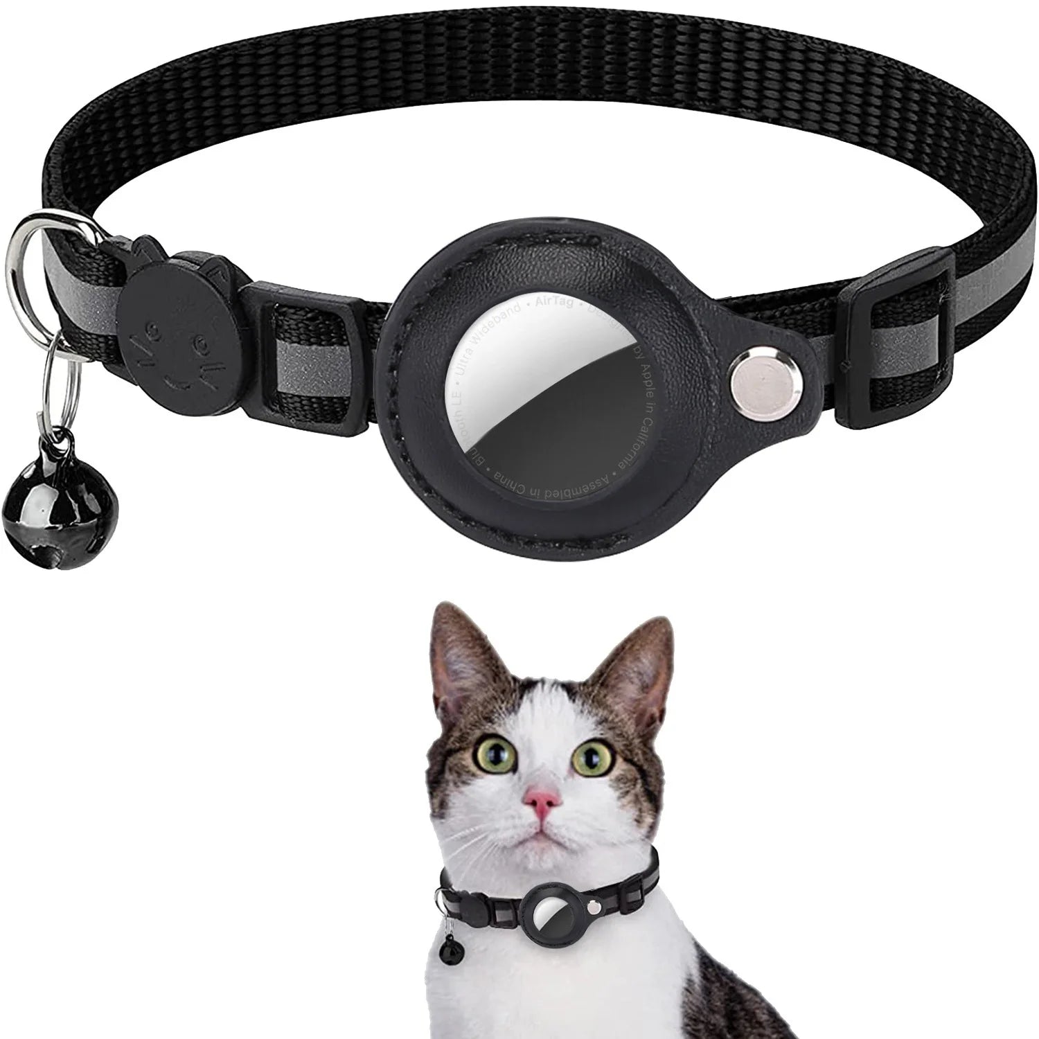 Discover the Ultimate Cat AirTag Holder Collar - Breakaway Safety, Reflective Design, and Waterproof Comfort for Your Feline Friend!