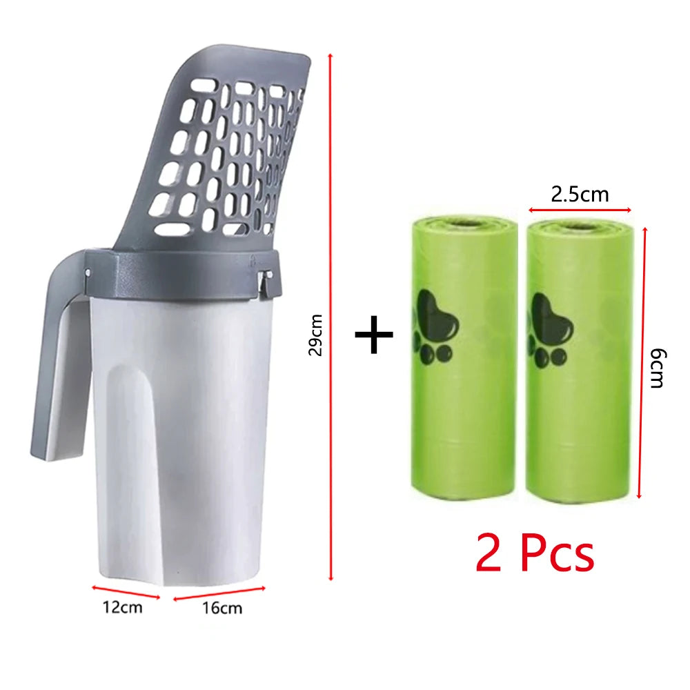 Effortless Cat Care: Hello Kitty Cat Litter Scoop with Trash Bag for Easy Cleaning