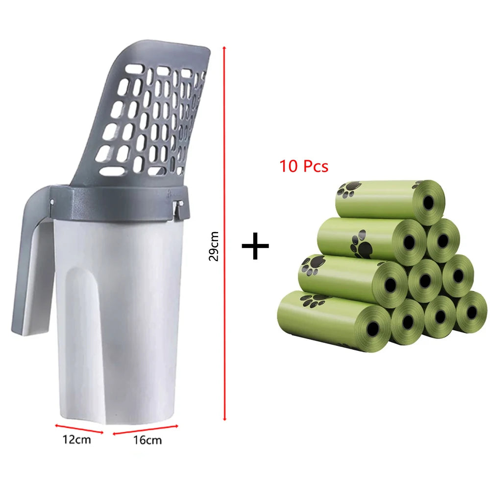 Effortless Cat Care: Hello Kitty Cat Litter Scoop with Trash Bag for Easy Cleaning