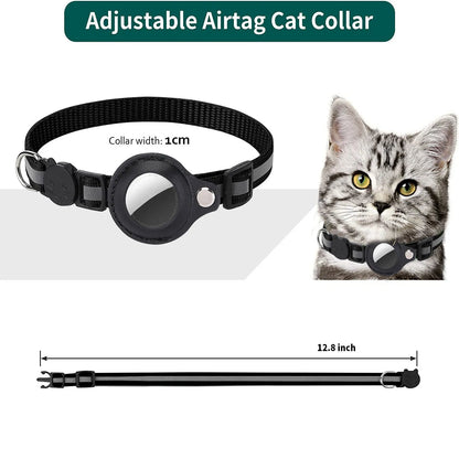 Discover the Ultimate Cat AirTag Holder Collar - Breakaway Safety, Reflective Design, and Waterproof Comfort for Your Feline Friend!