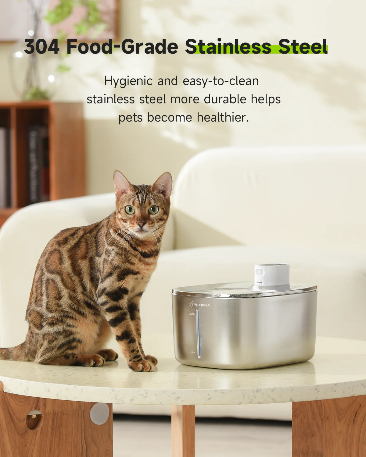 APETDOLA 4L Wireless Cat Water Fountain - The Ultimate Auto Sensor Drinking Solution for Cats and Dogs!